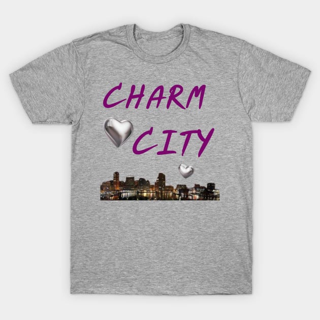 CHARM CITY BALTIMORE DESIGN T-Shirt by The C.O.B. Store